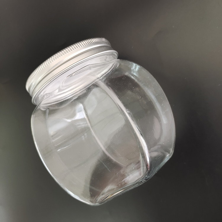 กระป๋องพลาสติกทนทาน 8 oz พร้อมแผ่นอลูมิเนียมและสัญลักษณ์ที่กําหนดเองสําหรับเก็บอาหาร