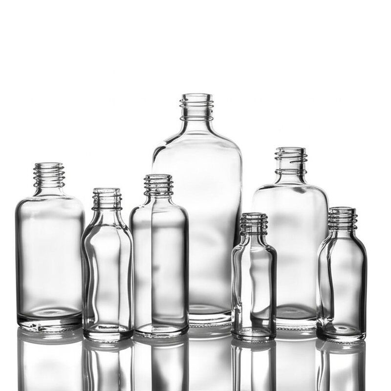 กระป๋องขนาดเล็กใส 10ml 15ml 30ml 40ml 60ml 80ml 100ml สําหรับของเหลว