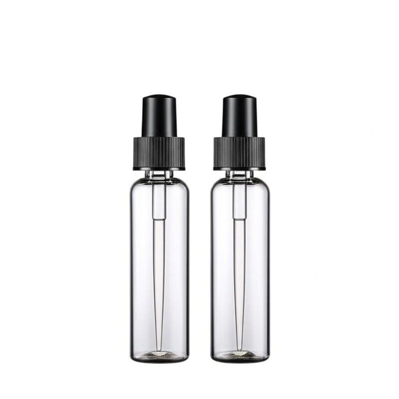 หมวกสกรู E กระป๋องเหลวที่มีวัสดุ PET และผิวพิมพ์หน้าจอ การจัดการที่เหมาะสมสําหรับบรรจุน้ําผสม vape