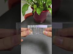 กระปุกพลาสติกใสพร้อมฝาสำหรับครีมทารอบดวงตาหรือลิปบาล์มเครื่องสำอาง